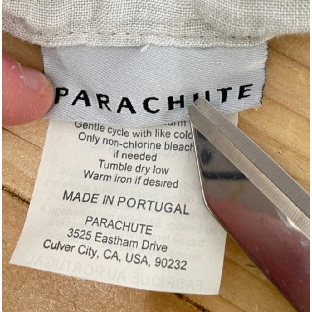 Parachute Linen King Pillowcases Fog Gray Set of 3